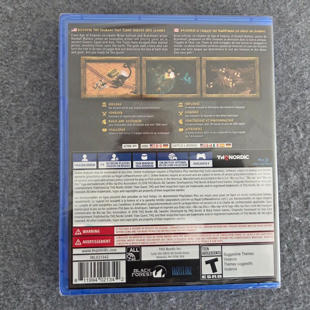 NWT THQ Nordic Titan Quest PS4 Video Game - Picture 2 of 3